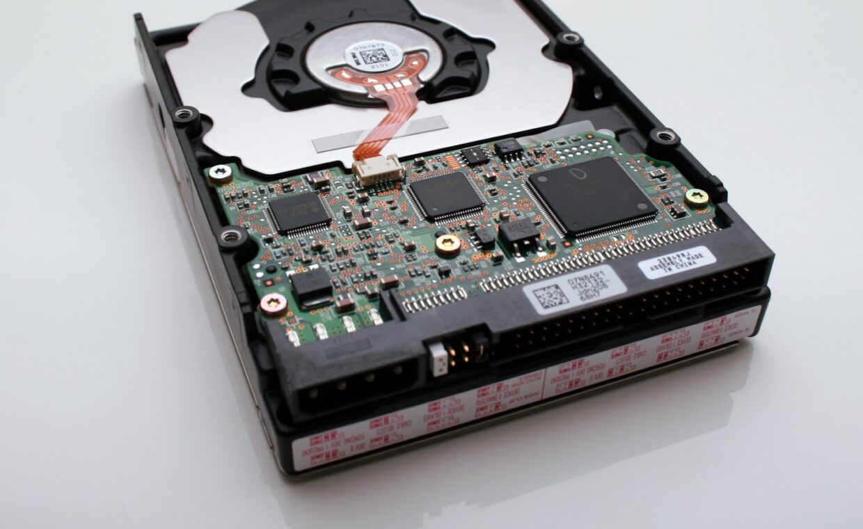Nvme drive slot, photographed for a technology article.