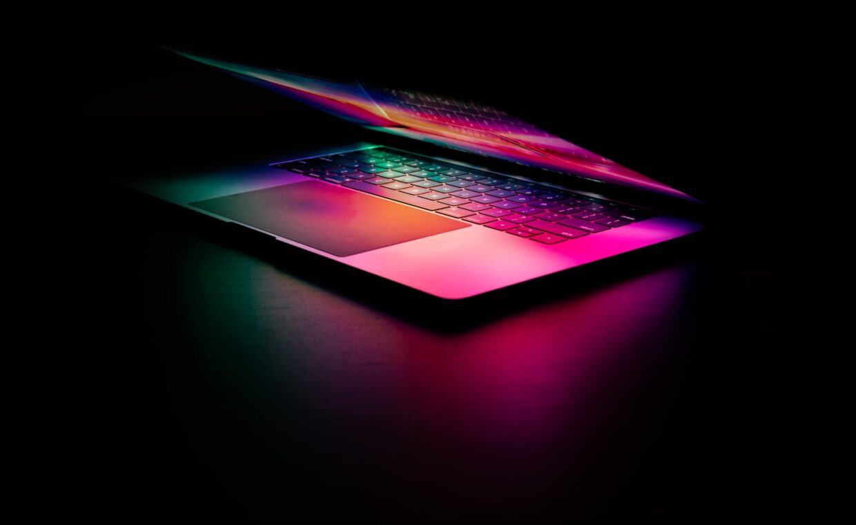 Laptop hot vent, photographed for a technology article.