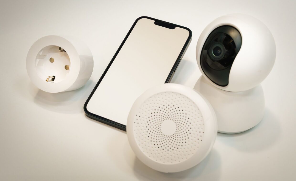 Home network devices, photographed for a technology article.