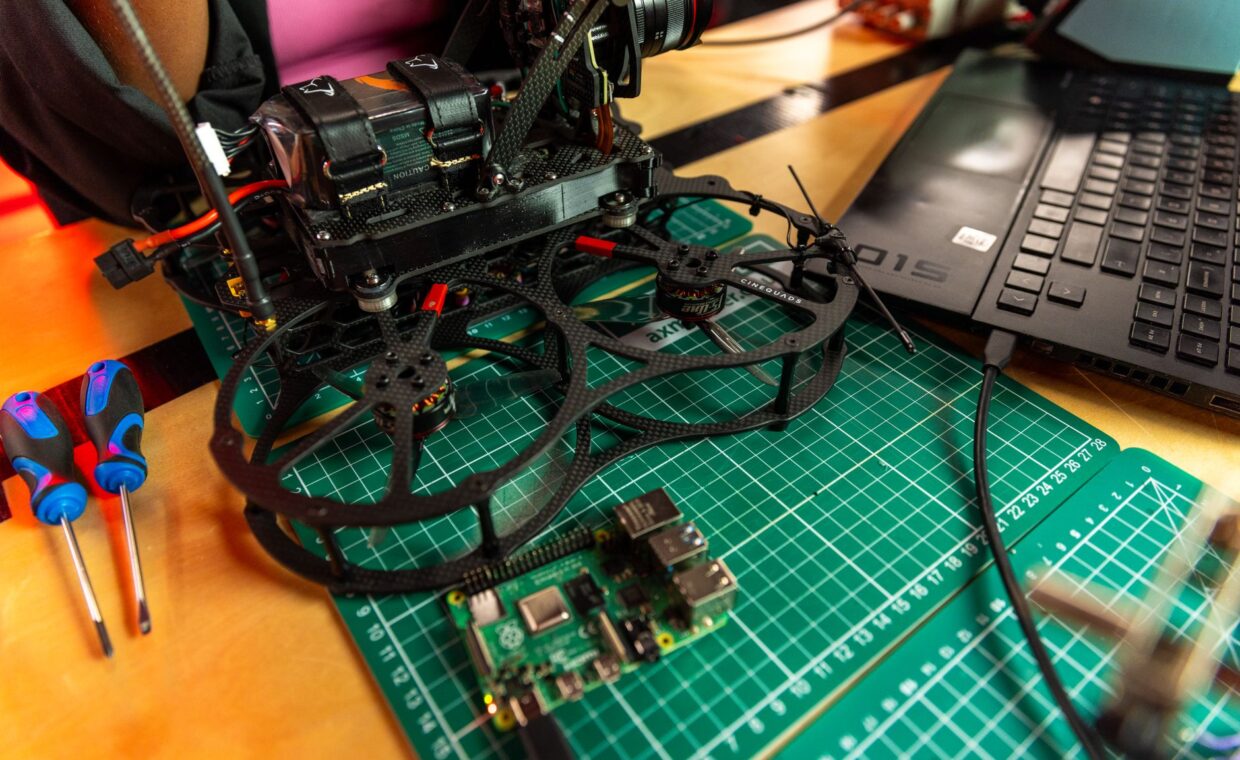 Raspberry pi camera, photographed for a technology article.