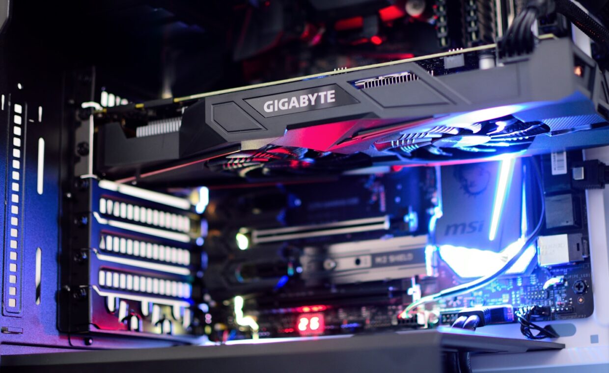 Ssd heatsink install, photographed for a technology article.