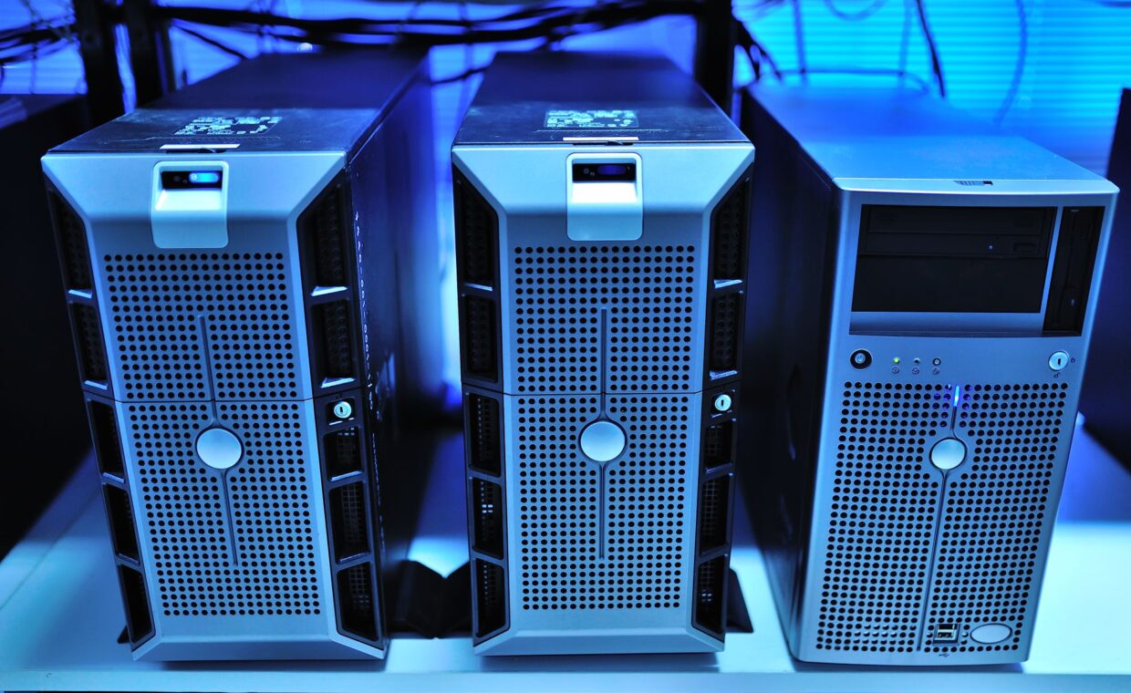 Home web server, photographed for a technology article.