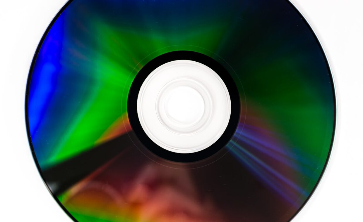 Optical disc archive, photographed for a technology article.