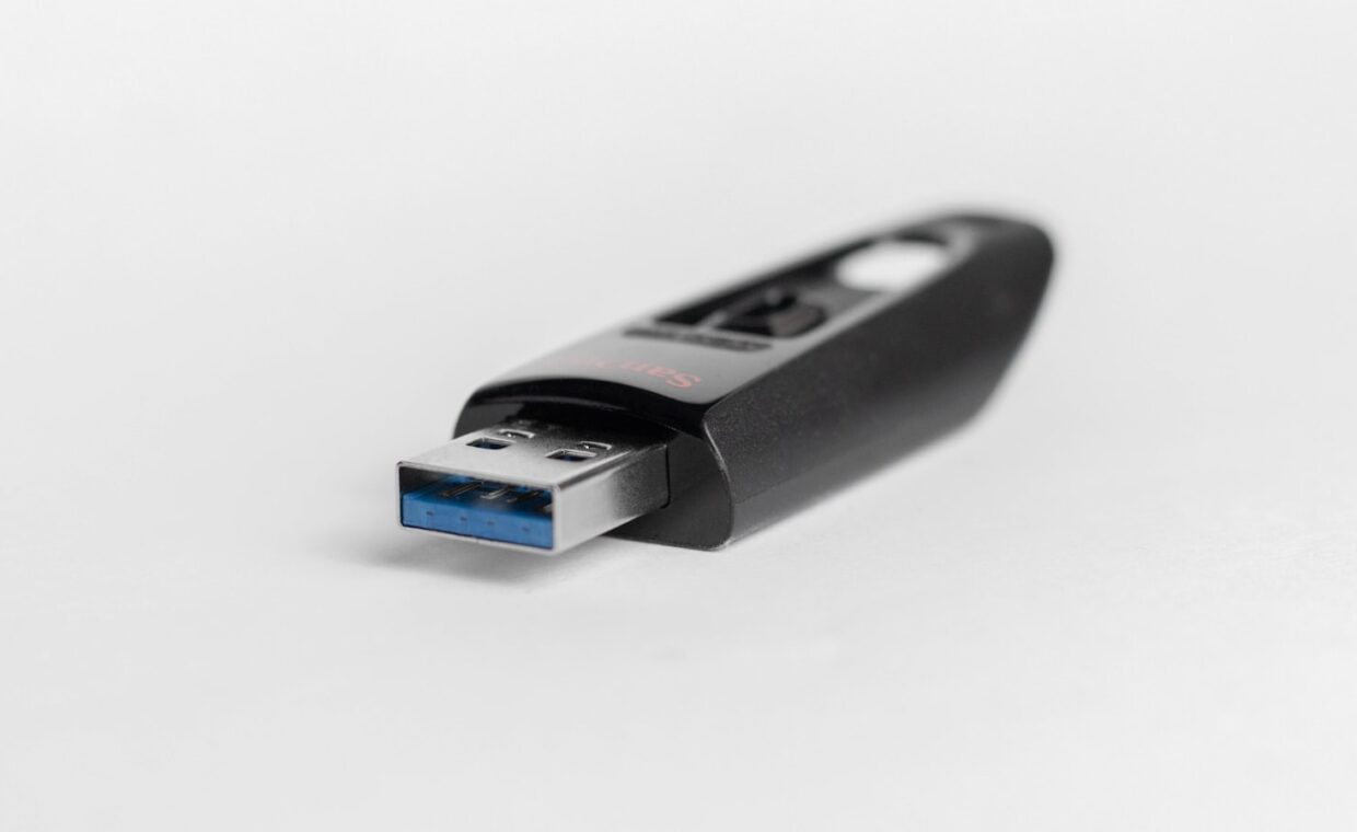 Usb flash drives, photographed for a technology article.