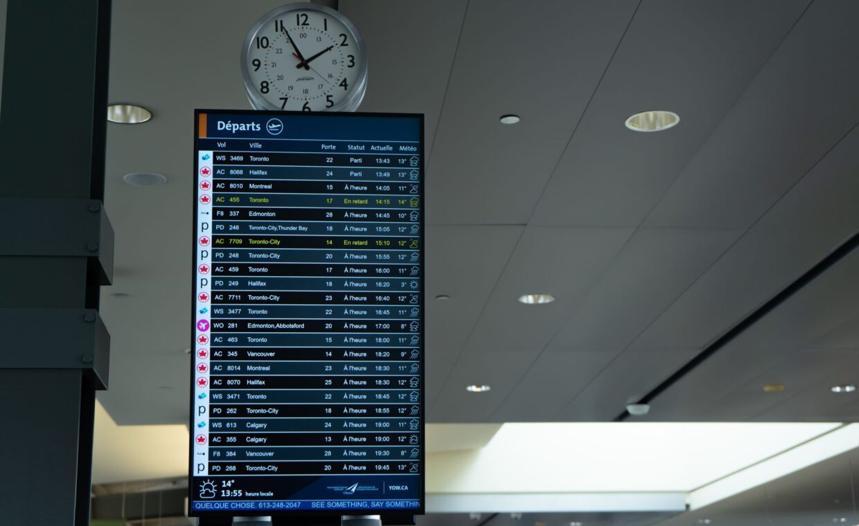 Cron schedule terminal, photographed for a technology article.