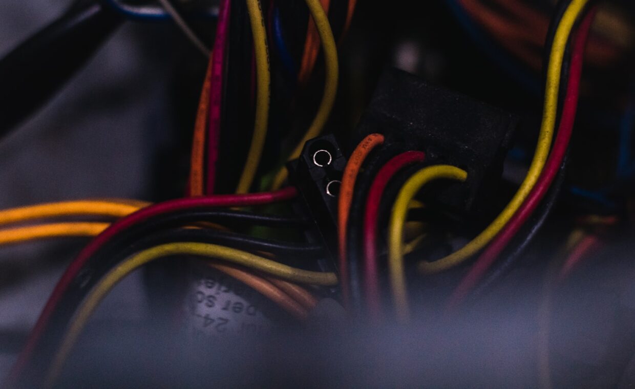 Drive clone cable, photographed for a technology article.
