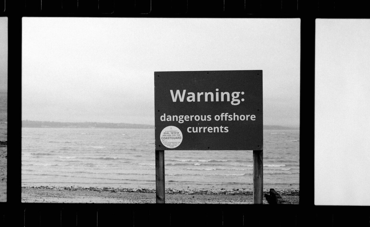 Full disk warning, photographed for a technology article.