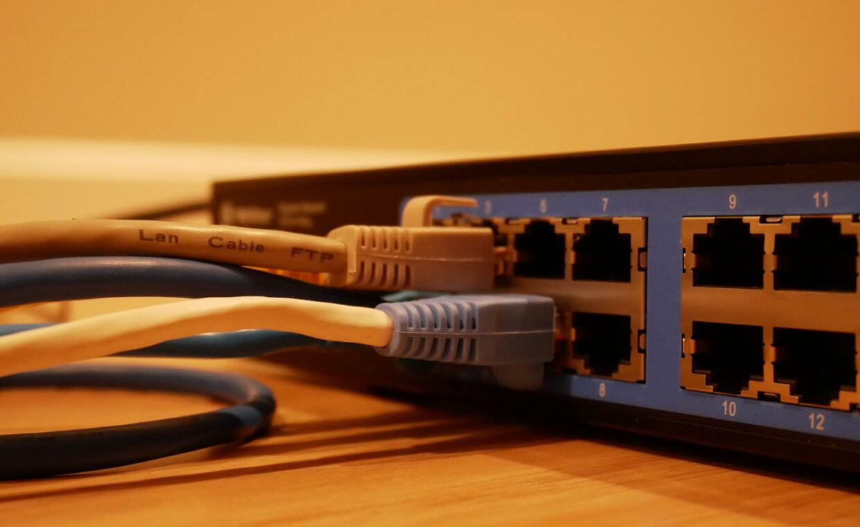 Router network settings, photographed for a technology article.