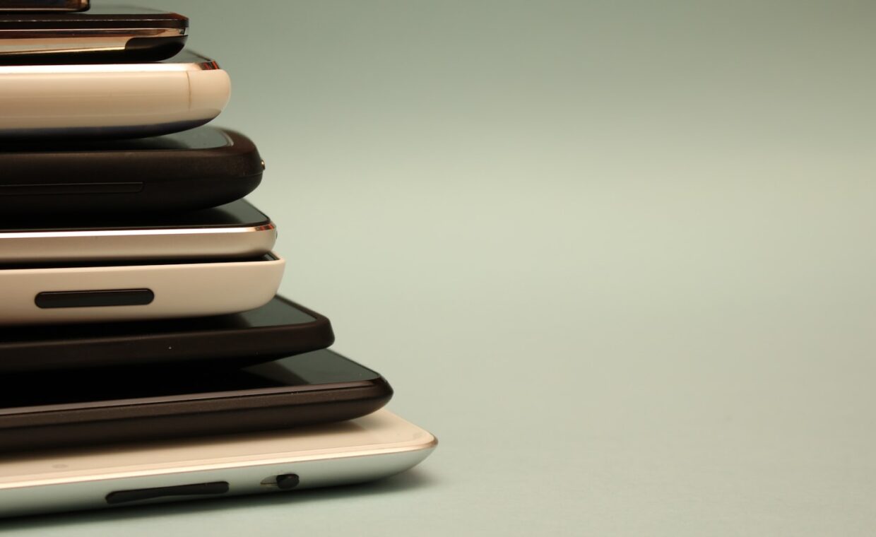 Phone storage full, photographed for a technology article.