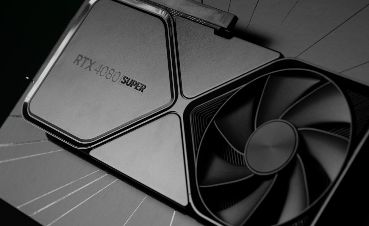 Graphics card cooler, photographed for a technology article.